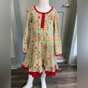 Chris n Missy NEW girls size 6 Dress Christmas Holiday Gingerbread Party outfit